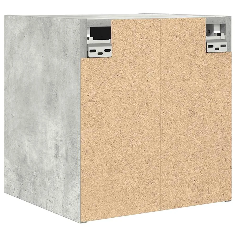 Table de chevet murale gris béton 38x34x40 cm - 8