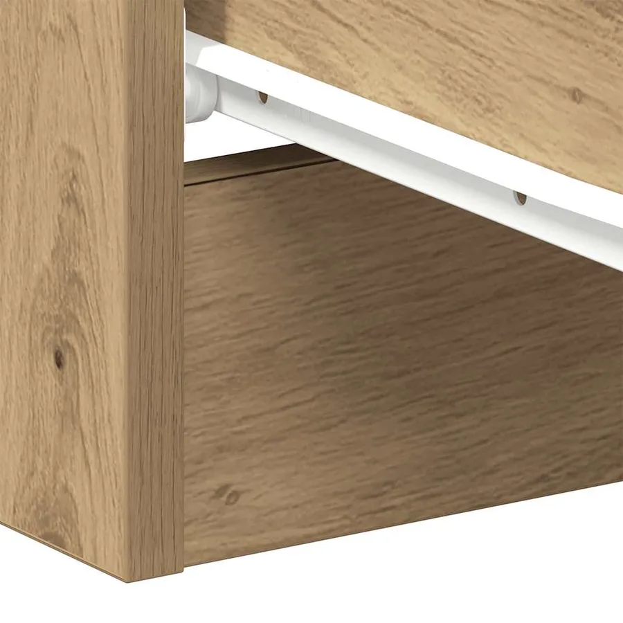 Tables de chevet 2 pcs chêne artisanal 38x35x55 cm - 11