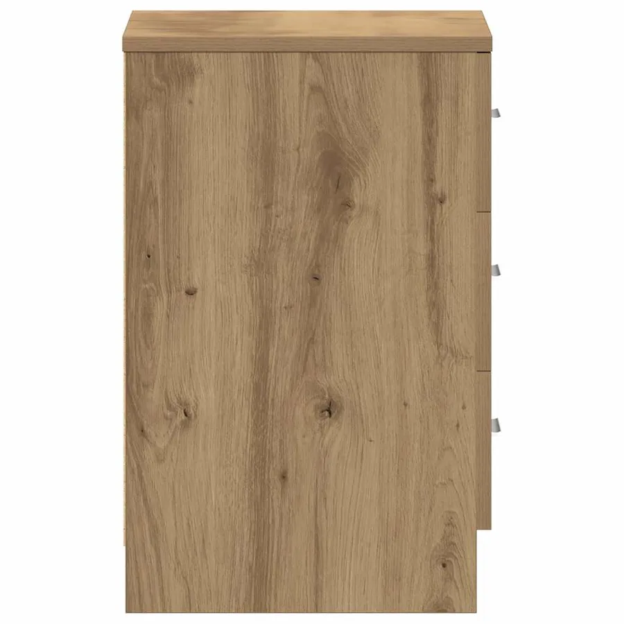 Tables de chevet 2 pcs chêne artisanal 38x35x55 cm - 8
