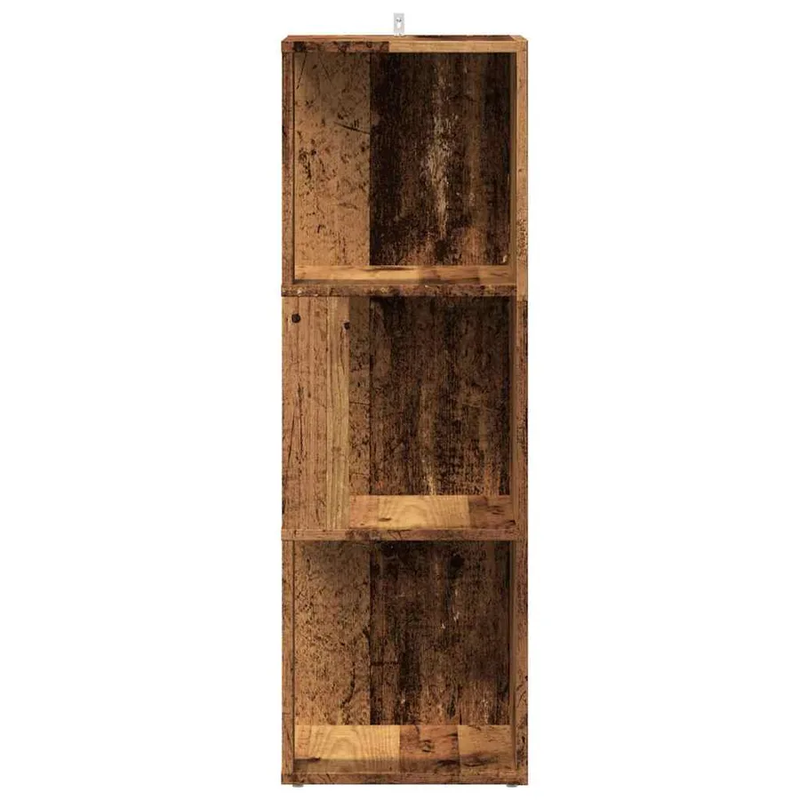 Armoire d'angle vieux bois 33x33x100 cm bois d'ingénierie - 4