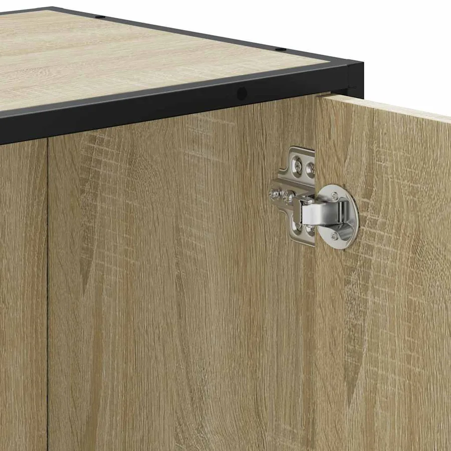 Meuble de salle de bain avec lavabo Chêne Sonoma 65 x 33 x 60 cm Bois d'ingénierie - 10