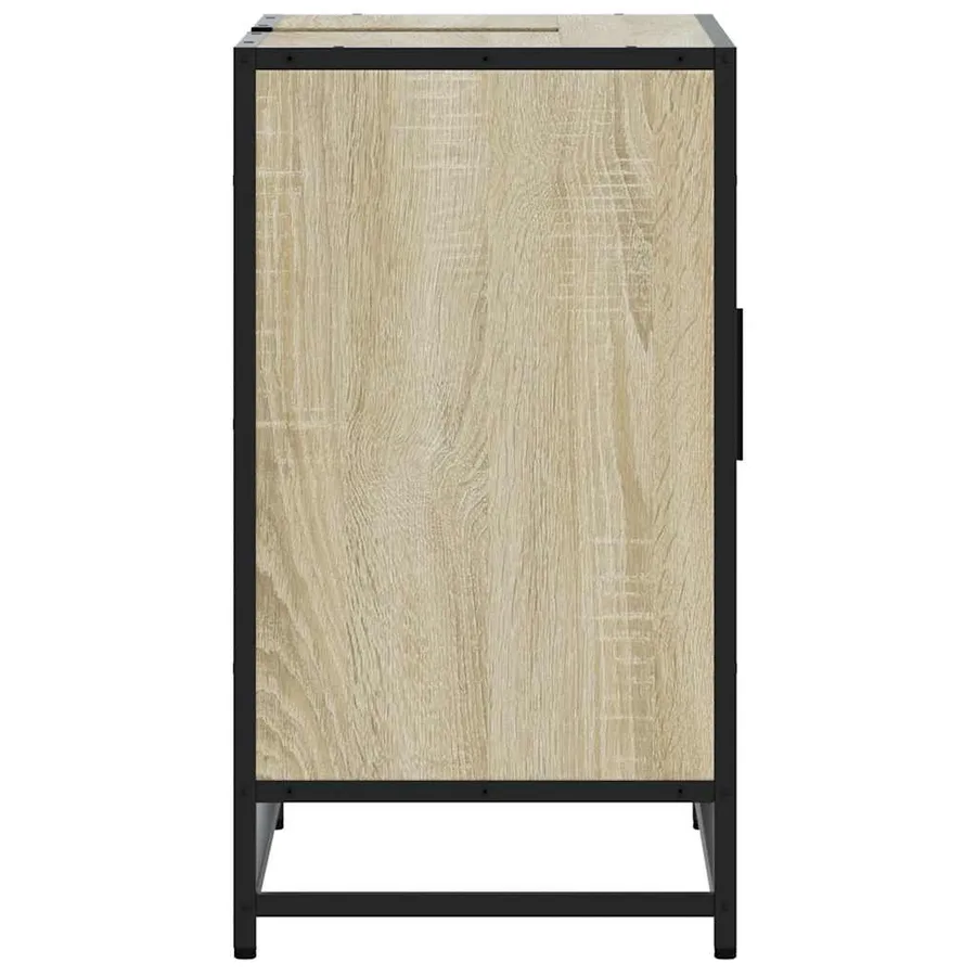 Meuble de salle de bain avec lavabo Chêne Sonoma 65 x 33 x 60 cm Bois d'ingénierie - 7
