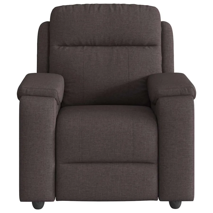 Fauteuil de massage inclinable Marron foncé Tissu - 3
