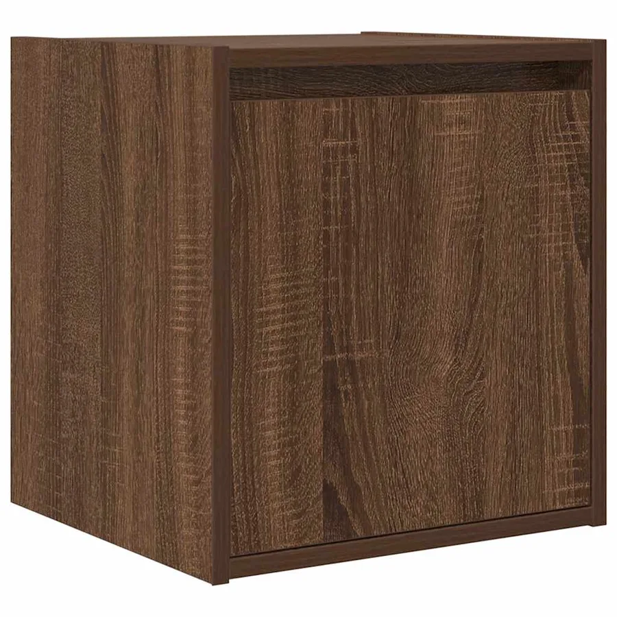 Tables de chevet murales 2 pcs chêne marron 38x34x40 cm - 5