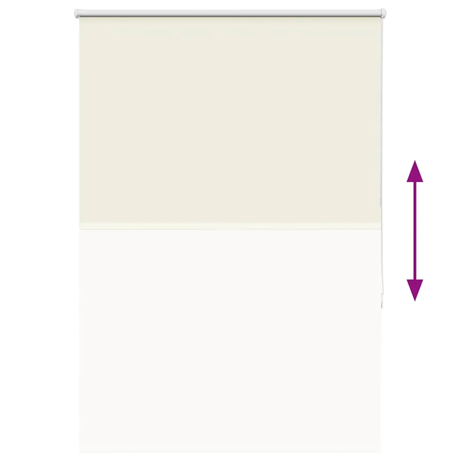 Store enrouleur occultant blanc cassé 90x150cm largeur du tissu - 9