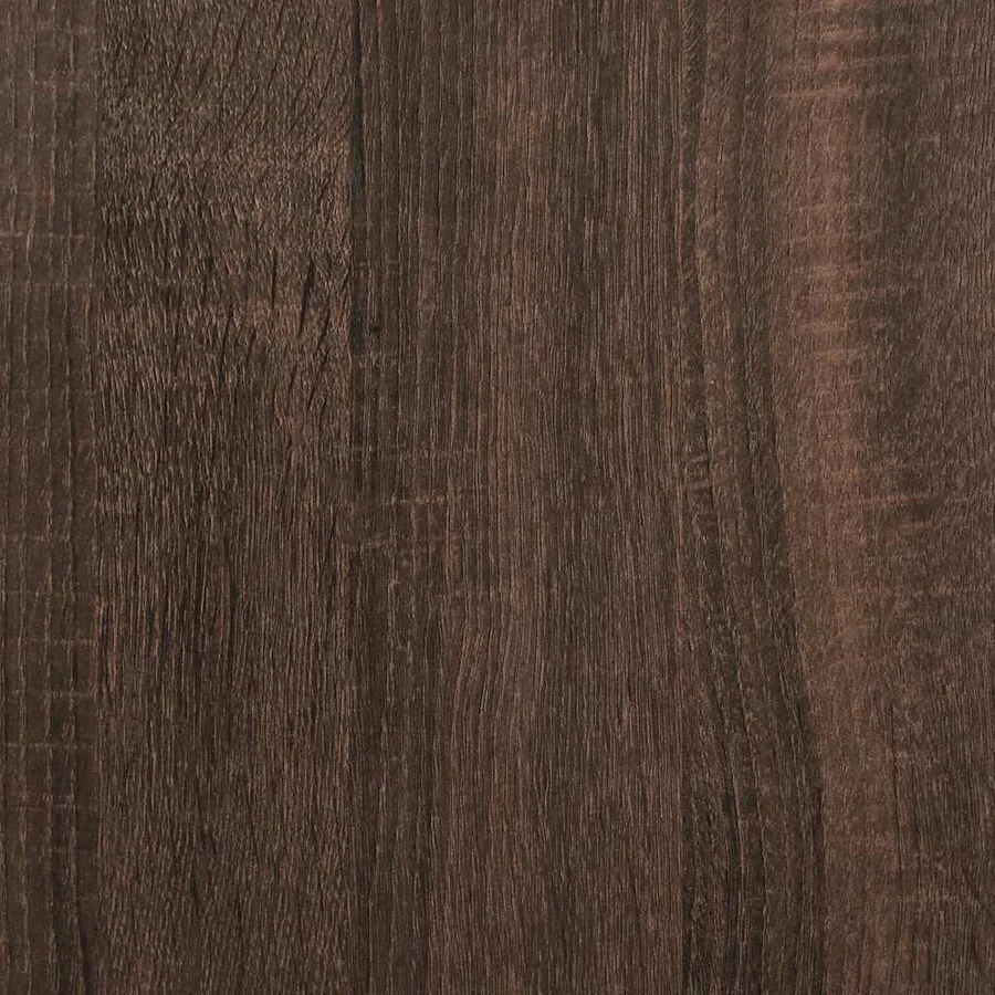 Table console chêne marron 90x35x80 cm bois d'ingénierie - 9