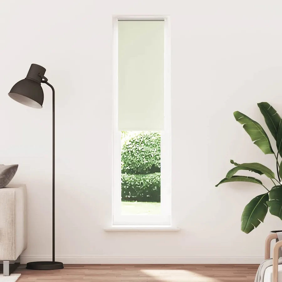 Store enrouleur occultant blanc cassé 45x230cm largeur du tissu - 2