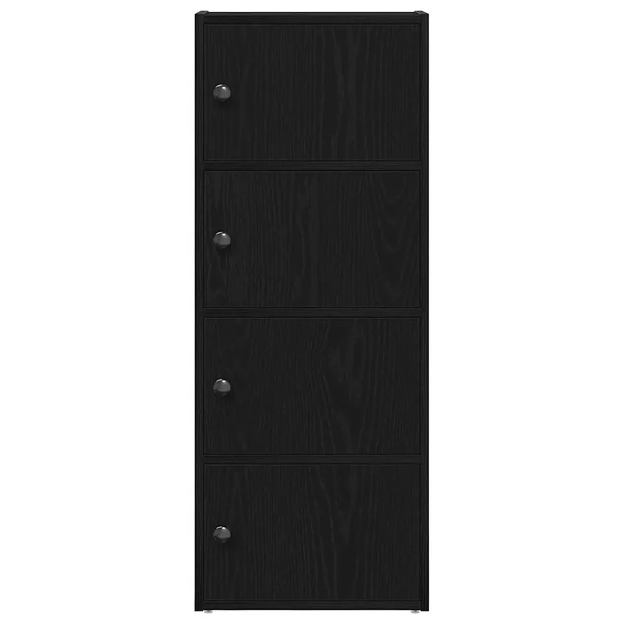 Bibliothèque chêne noir 40x24x102 cm bois d'ingénierie - 4
