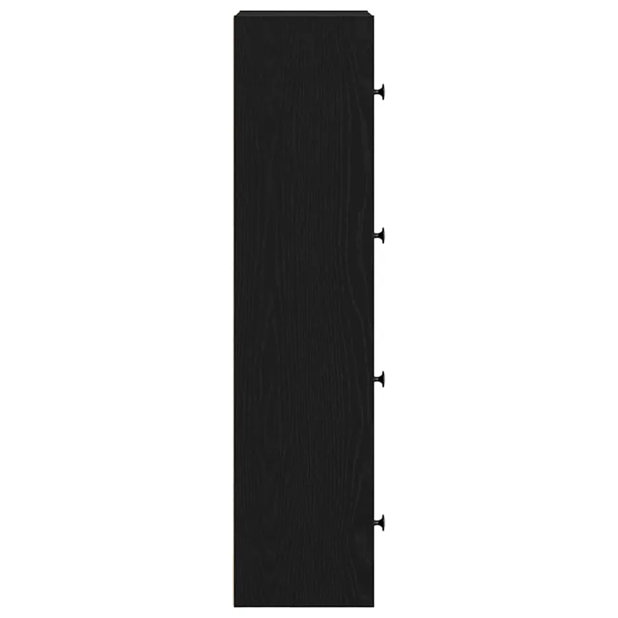 Bibliothèque chêne noir 40x24x102 cm bois d'ingénierie - 6