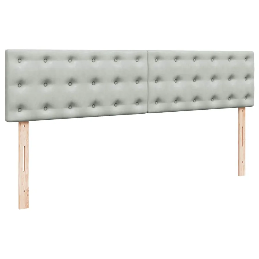 Cadre de lit ottoman avec matelas gris clair 180x200 cm velours - 9
