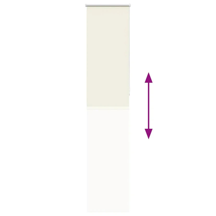 Store enrouleur occultant blanc cassé 50x210cm largeur du tissu - 9