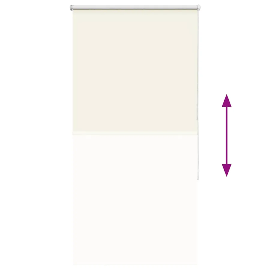 Store enrouleur occultant blanc cassé 85x175cm largeur du tissu - 9