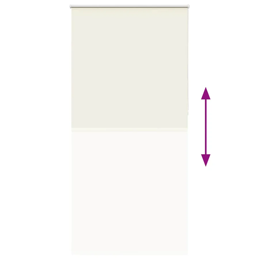 Store enrouleur occultant blanc cassé 105x210 cm largeur tissu - 9