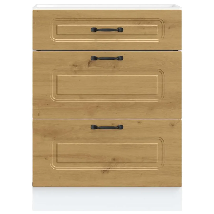 Armoire de cuisine Kalmar chêne artisanal bois d'ingénierie - 4