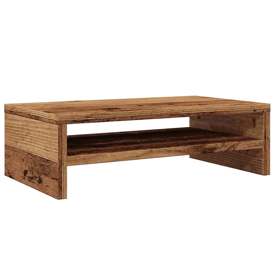 Support de moniteur vieux bois 42 x 24 x 13cm bois d'ingénierie - 7