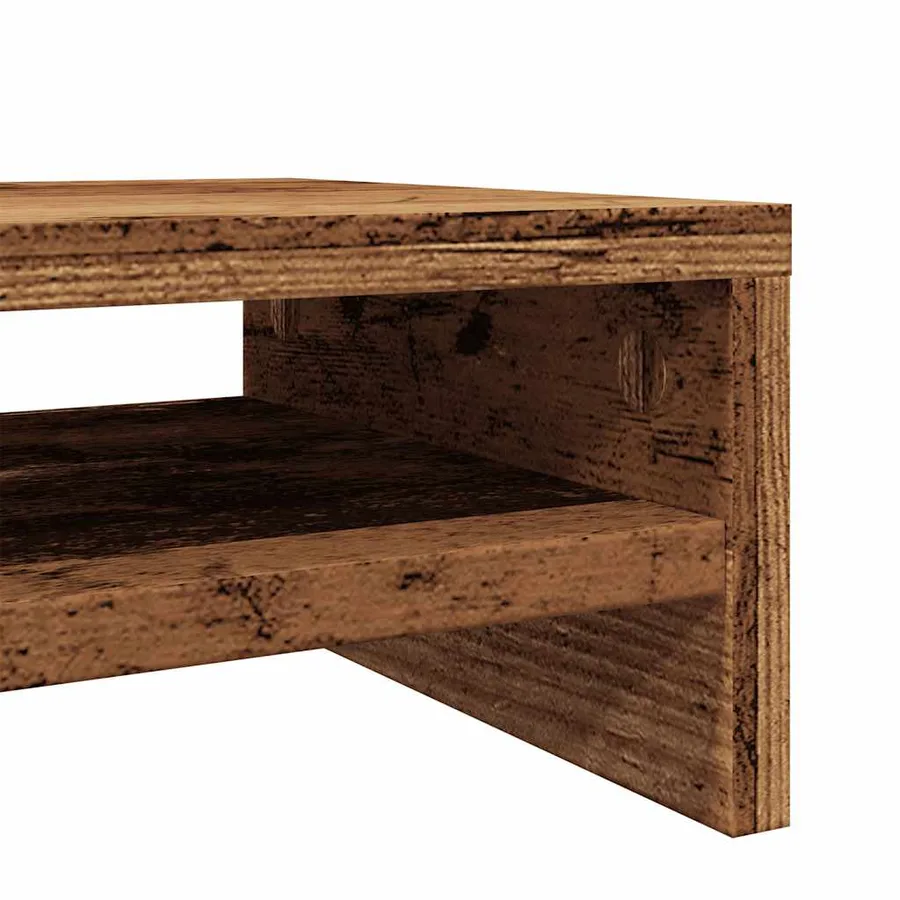 Support de moniteur vieux bois 42 x 24 x 13cm bois d'ingénierie - 8