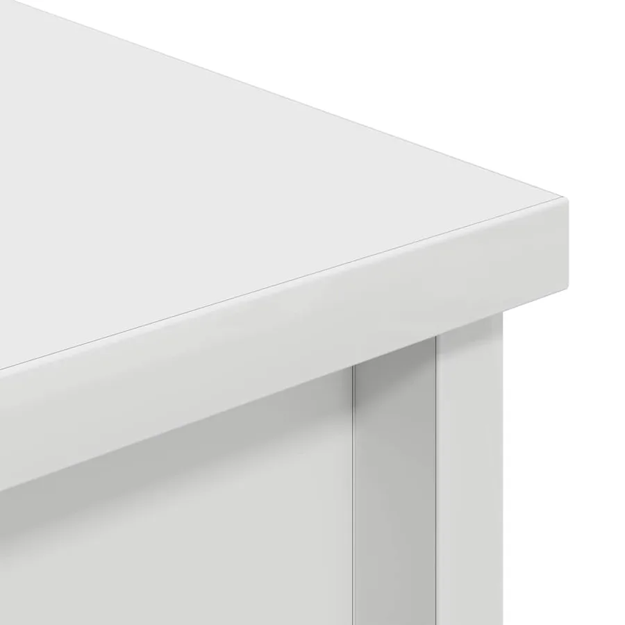 Buffet haut blanc 70x35x180 cm bois d'ingénierie - 9