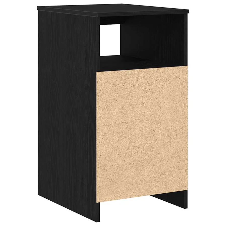 Meuble à tiroirs en chêne noir 40x50x76 cm bois d'ingénierie - 8