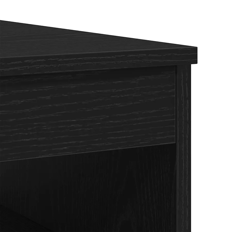 Meuble à tiroirs en chêne noir 40x50x76 cm bois d'ingénierie - 9