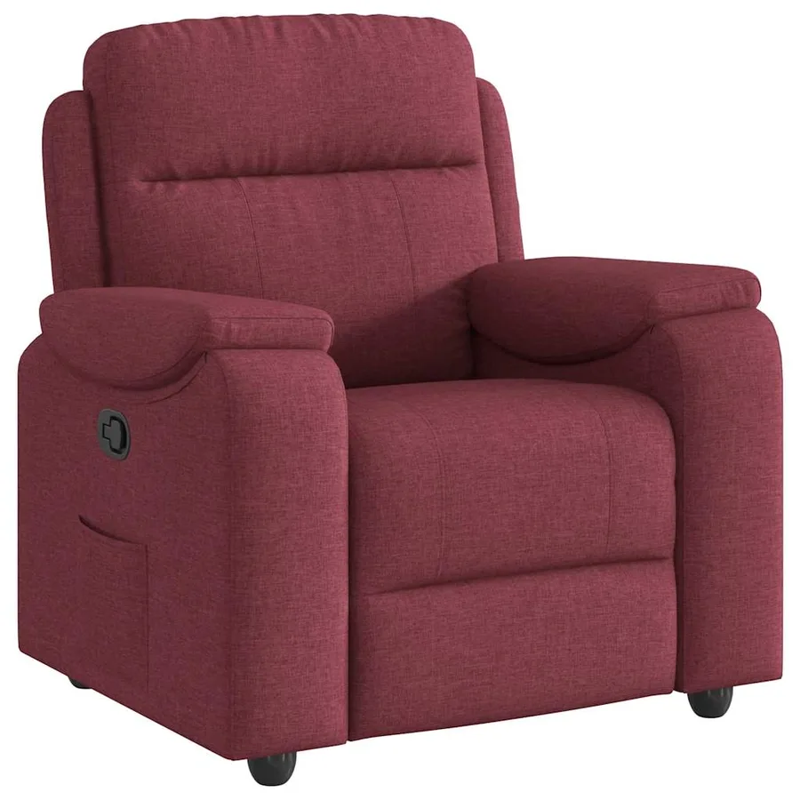 Fauteuil inclinable Rouge bordeaux Tissu - 2
