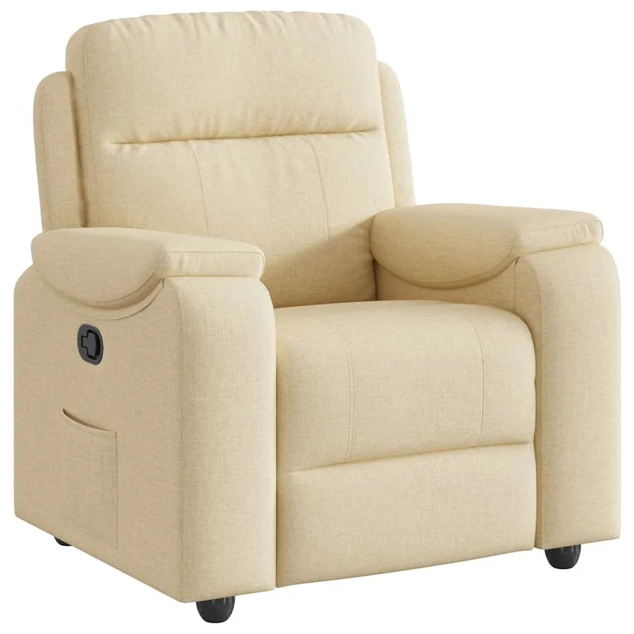 Fauteuil inclinable Crème Tissu - 2