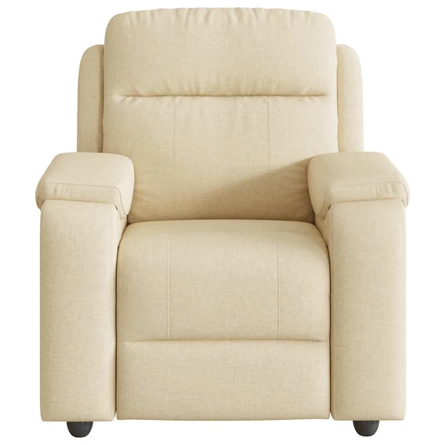 Fauteuil inclinable Crème Tissu - 3