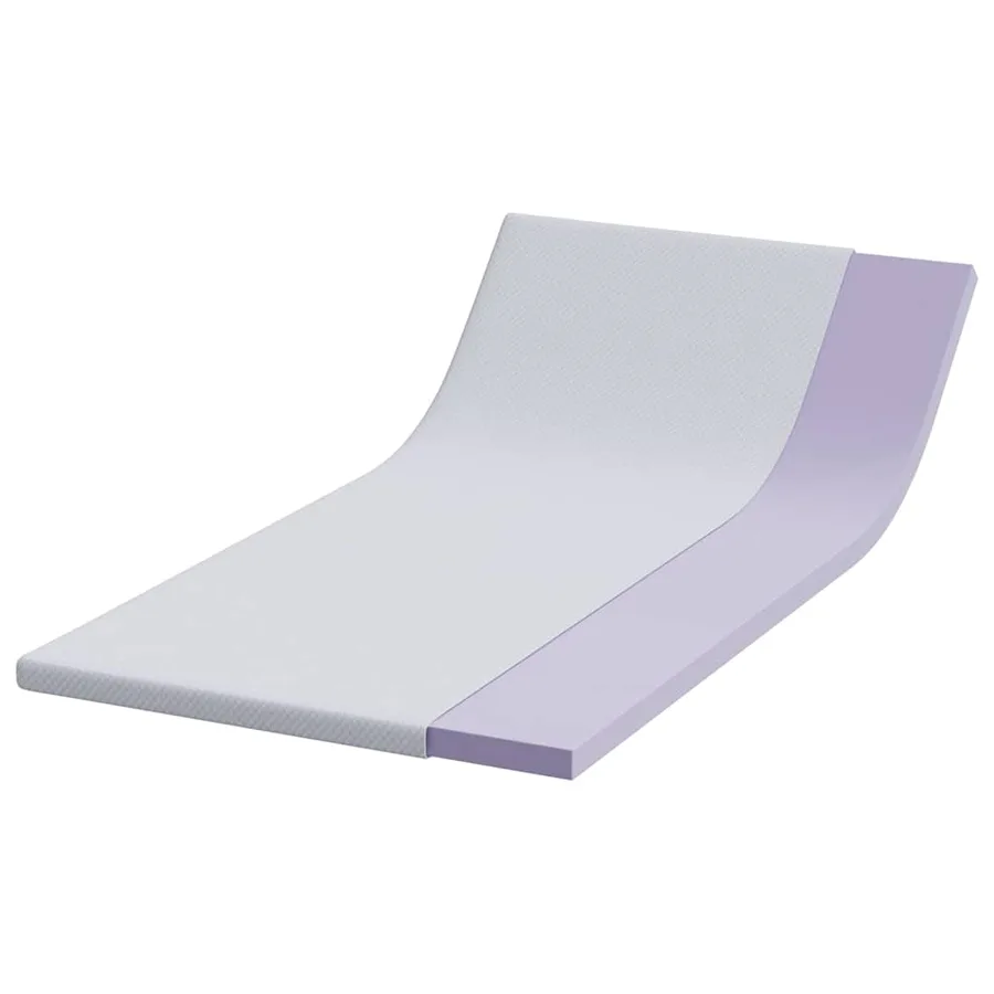 Surmatelas en mousse à mémoire 120 x 200 cm Thick Doux Blanc - 3