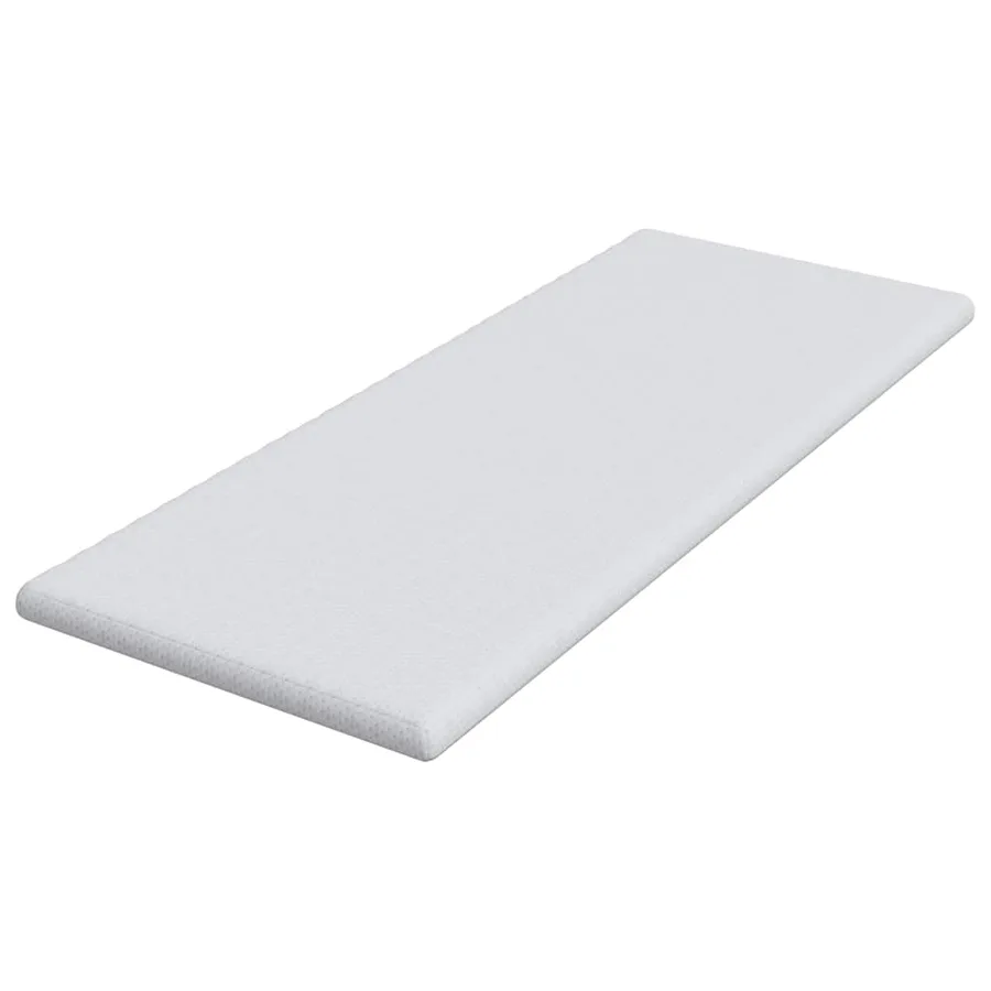 Surmatelas Blanc 80 x 200 cm Tissu Jacquard - 4