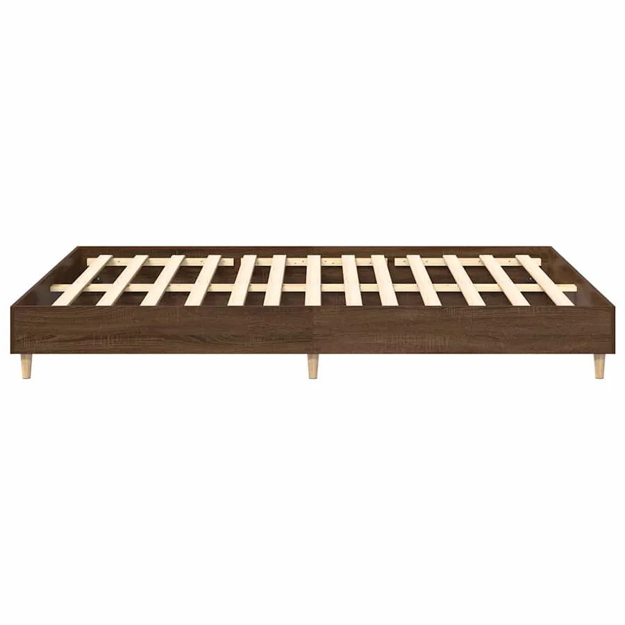 Cadre de lit sans matelas chêne marron 150x200 cm - 6