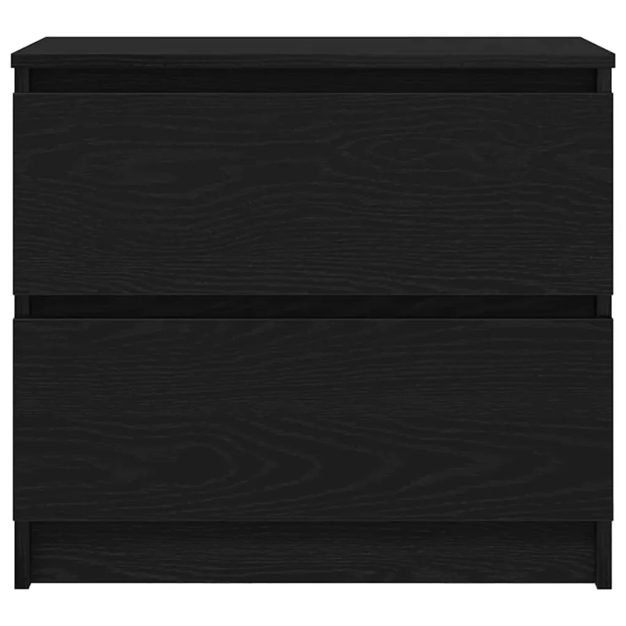 Meuble TV noir 60x35x54 cm bois d'ingénierie - 6