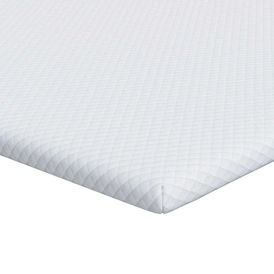 Surmatelas en mousse à mémoire 80 x 200 cm Thick Doux Blanc - 2