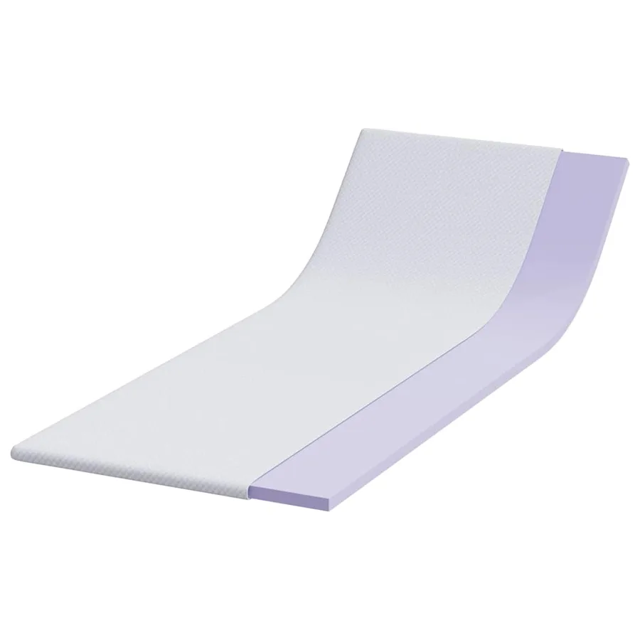 Surmatelas en mousse à mémoire 80 x 200 cm Thick Doux Blanc - 3