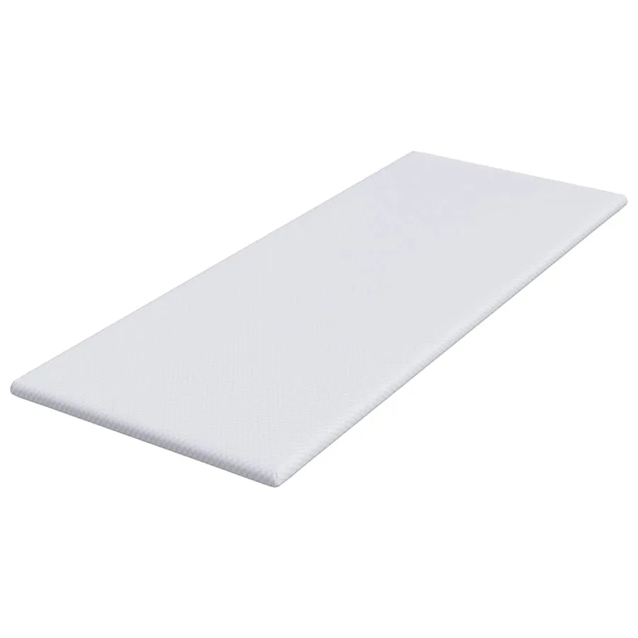 Surmatelas en mousse à mémoire 80 x 200 cm Thick Doux Blanc - 4