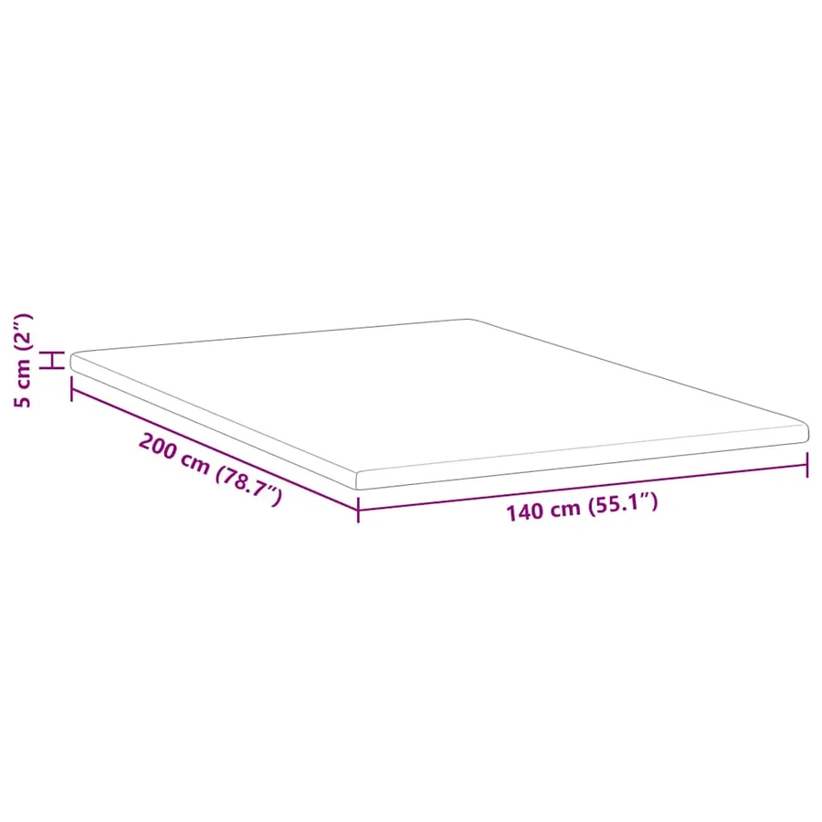 Surmatelas en mousse à mémoire 140 x 200 cm Thick Doux Blanc - 12