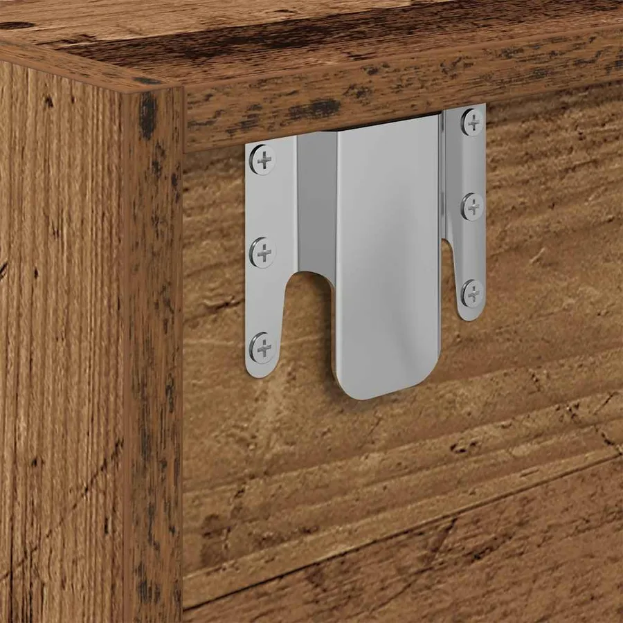 Meubles TV 2 pcs vieux bois 80x31x25,5 cm bois d'ingénierie - 12