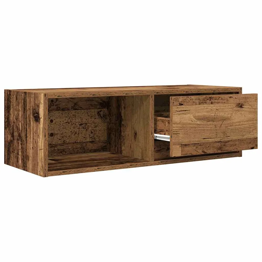 Meubles TV 2 pcs vieux bois 80x31x25,5 cm bois d'ingénierie - 5