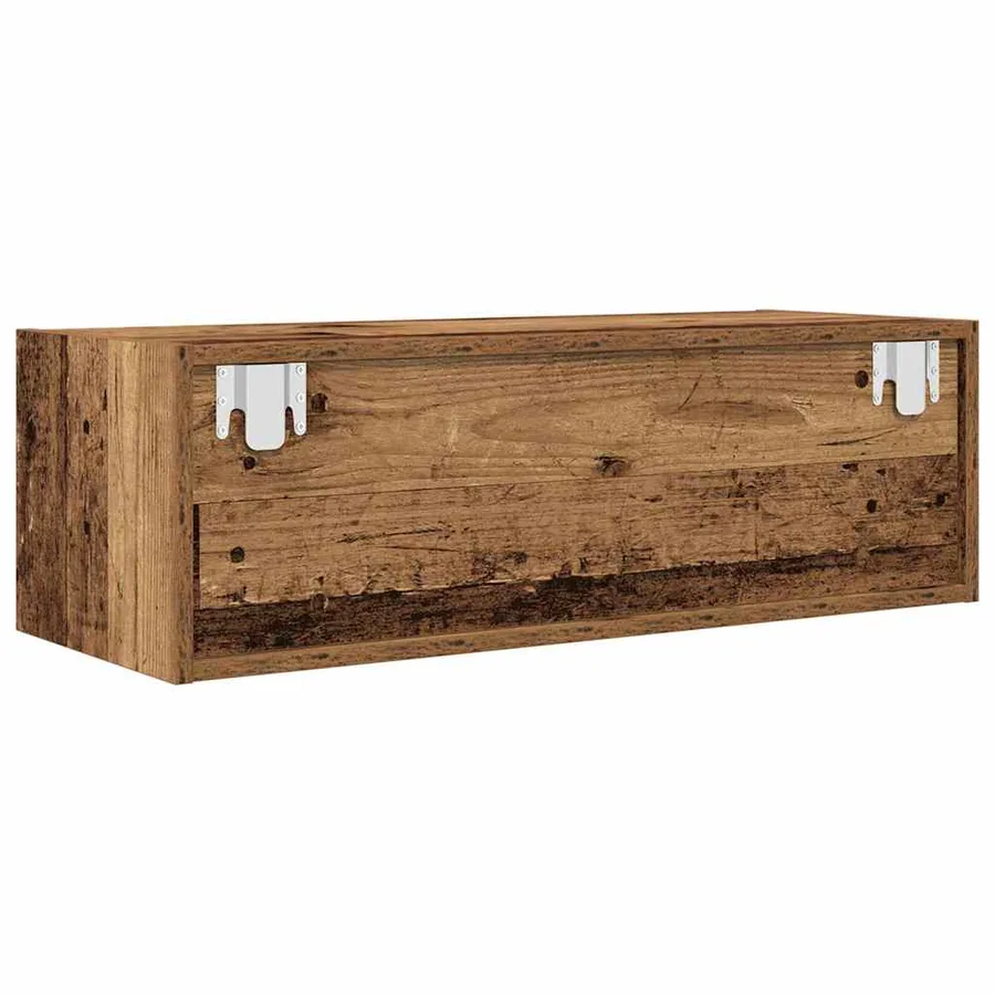 Meubles TV 2 pcs vieux bois 80x31x25,5 cm bois d'ingénierie - 9