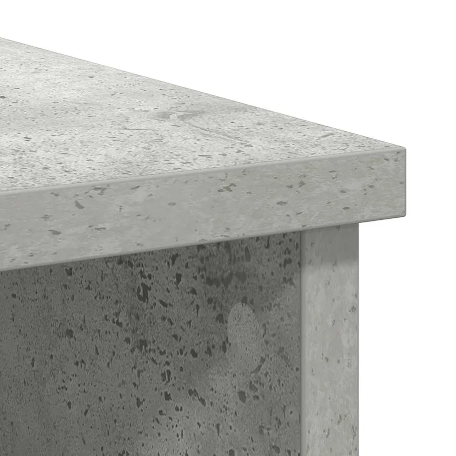 Buffet avec tiroir gris béton 101x35x76 cm bois d'ingénierie - 10