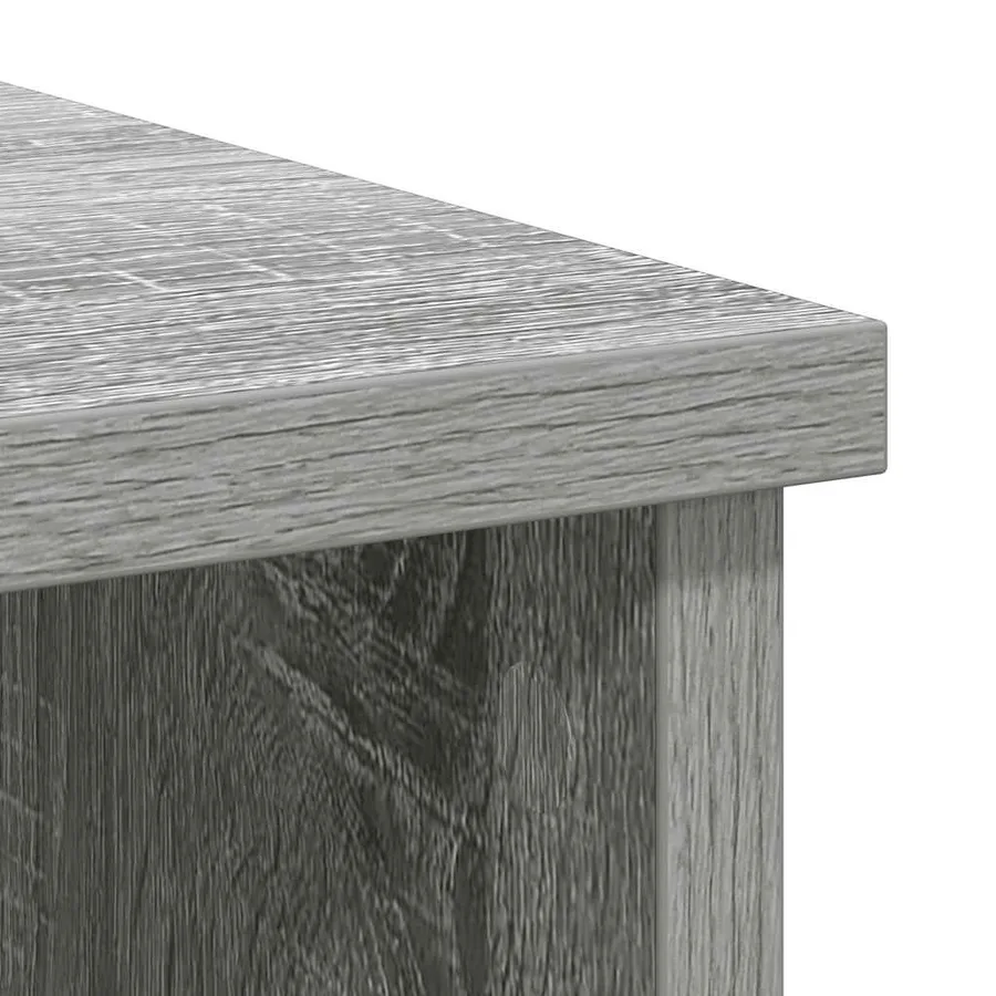 Buffet avec tiroir sonoma gris 101x35x76 cm bois d'ingénierie - 10