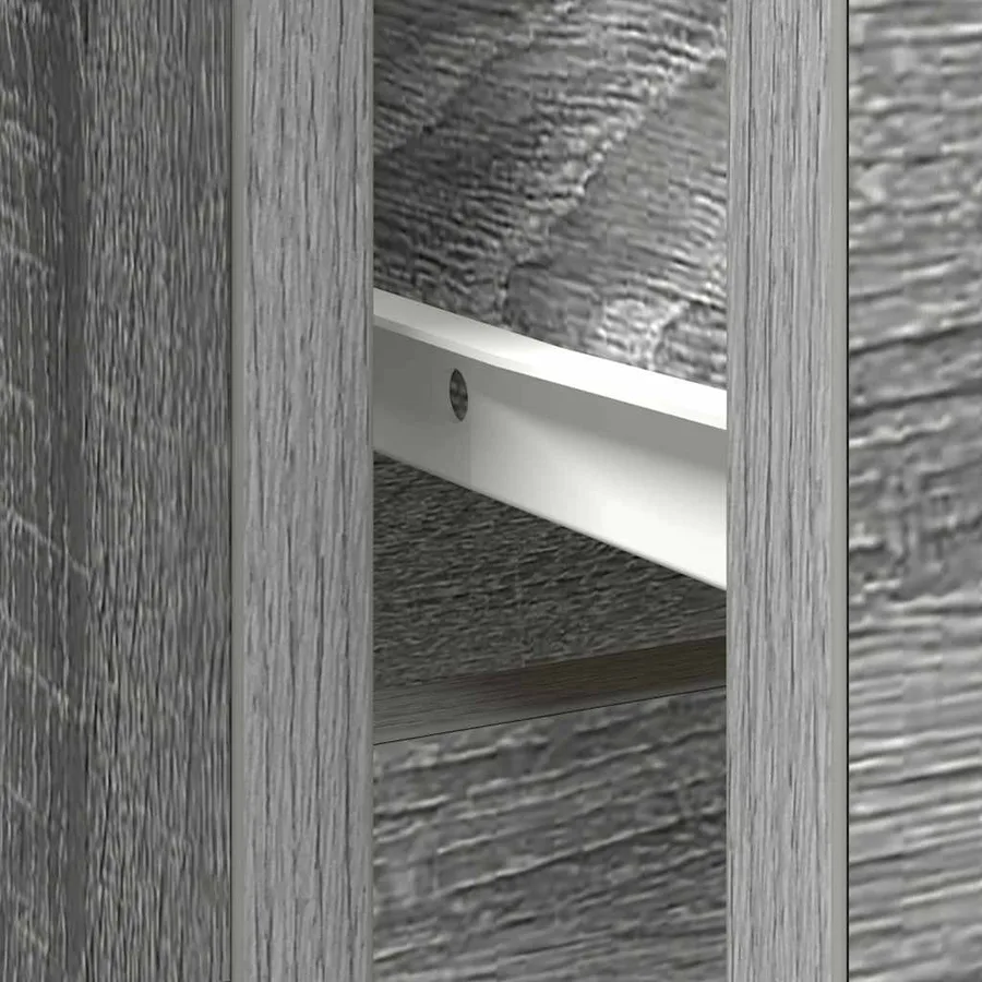 Buffet avec tiroir sonoma gris 101x35x76 cm bois d'ingénierie - 12