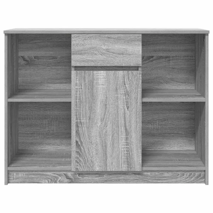 Buffet avec tiroir sonoma gris 101x35x76 cm bois d'ingénierie - 6