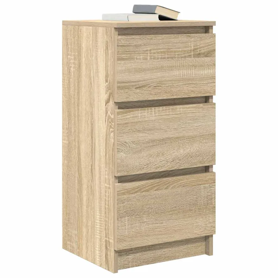 Buffet chêne sonoma 37,5x35x76 cm bois d'ingénierie - 4