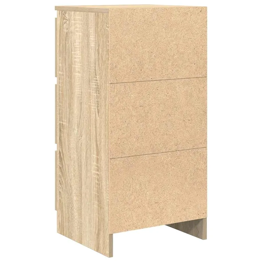 Buffet chêne sonoma 37,5x35x76 cm bois d'ingénierie - 8
