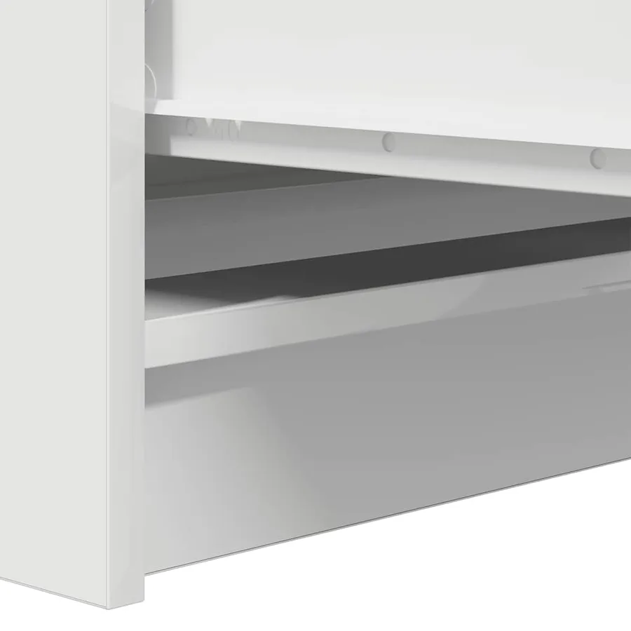 Buffet blanc 37,5x35x76 cm bois d'ingénierie - 10
