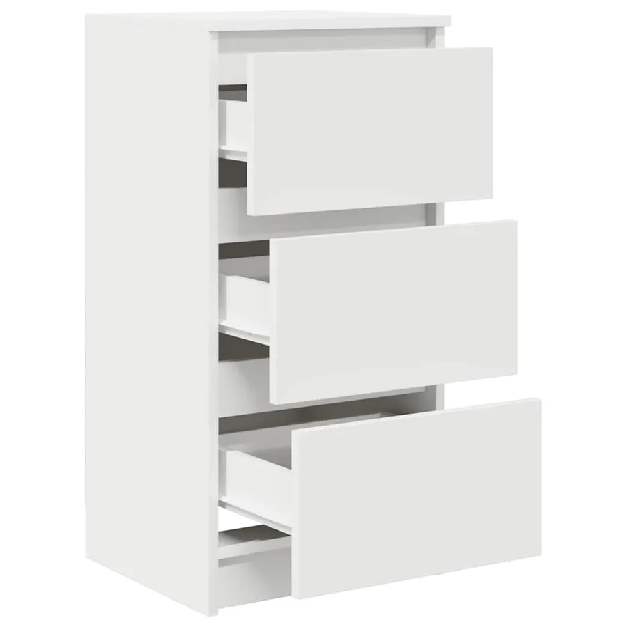 Buffet blanc 37,5x35x76 cm bois d'ingénierie - 5