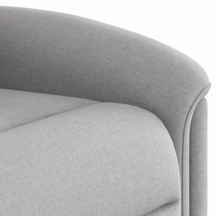 Fauteuil inclinable électrique gris nuage tissu - 13