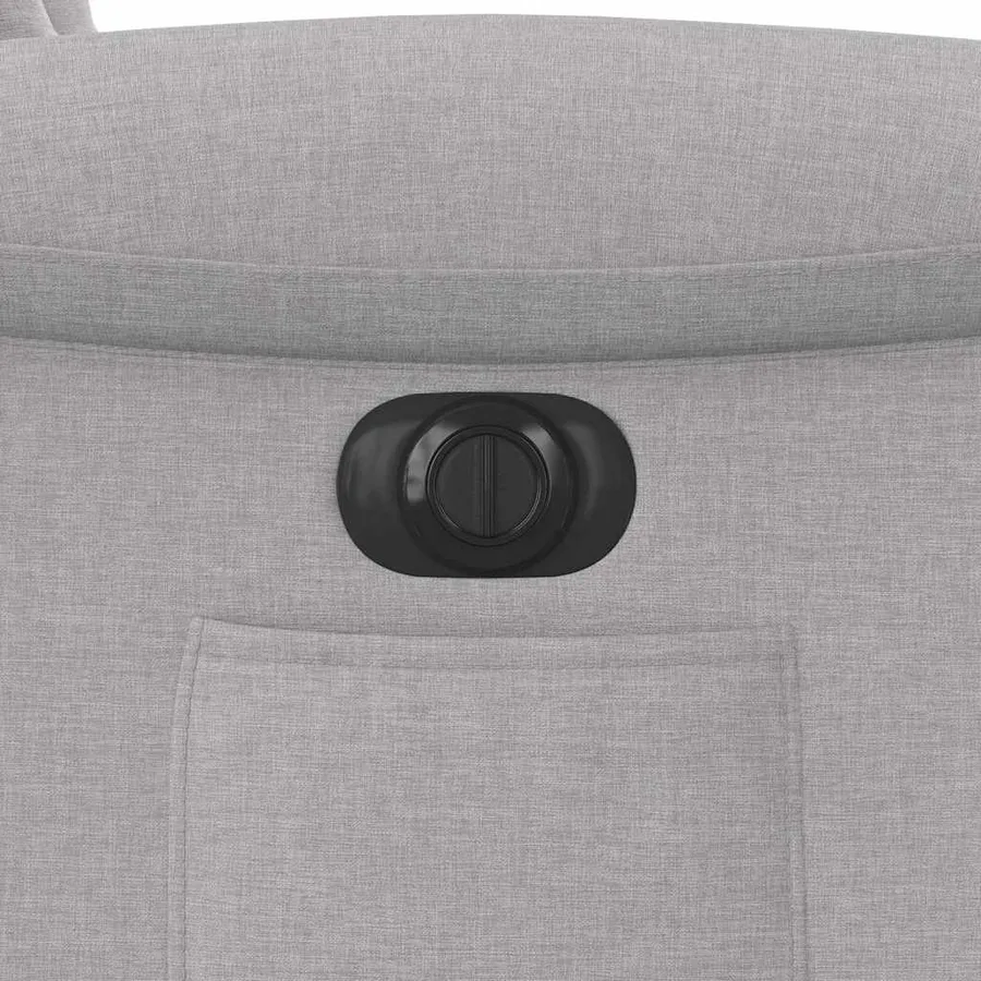 Fauteuil inclinable électrique gris nuage tissu - 12