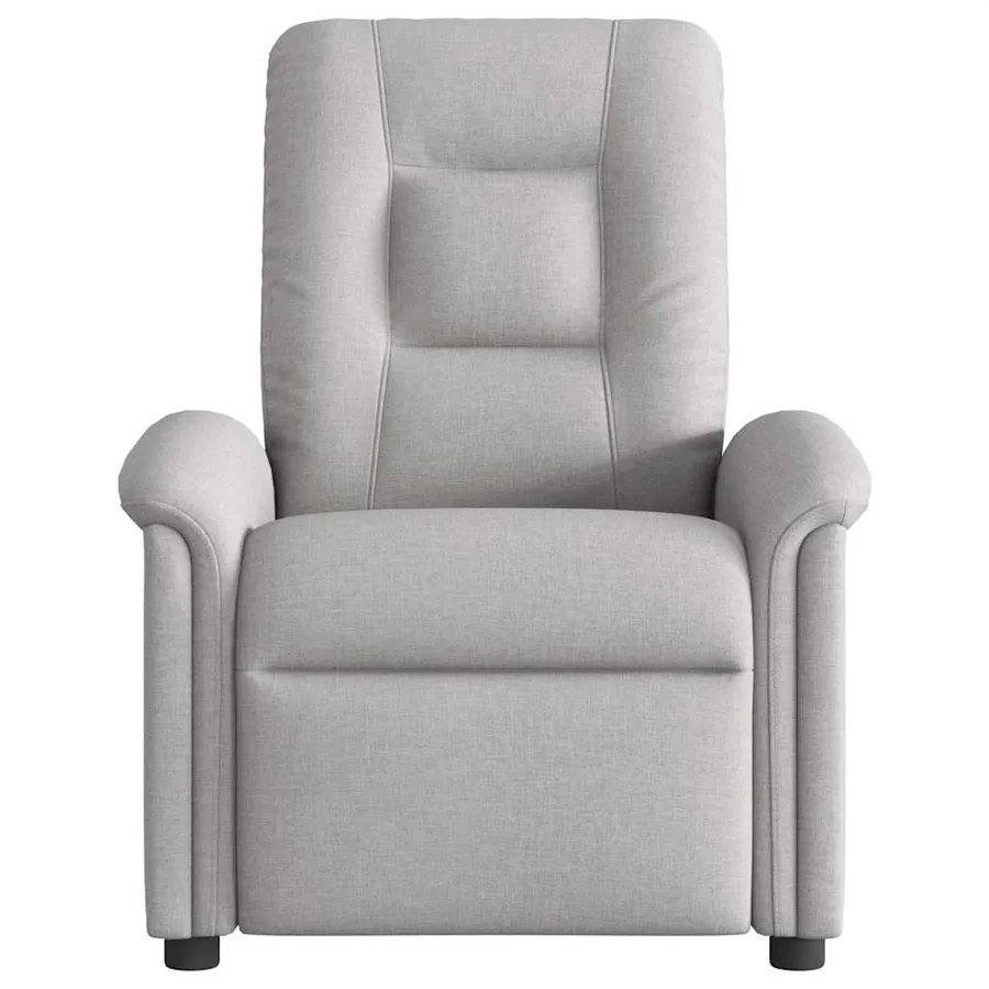 Fauteuil inclinable électrique gris nuage tissu - 5