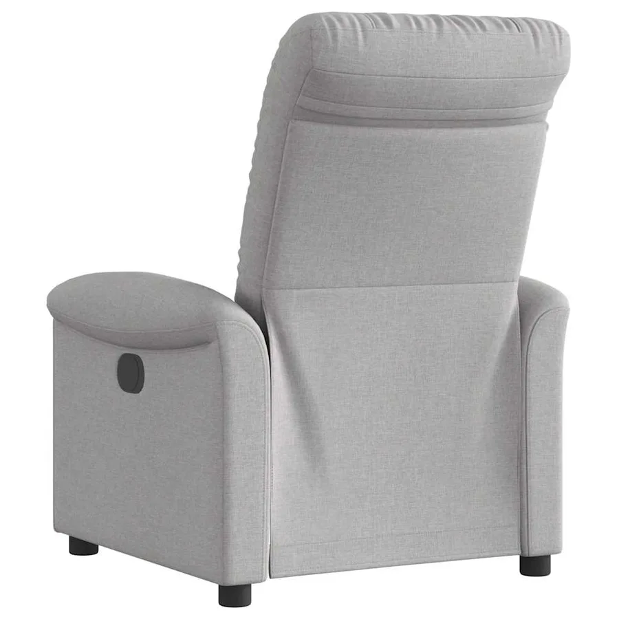 Fauteuil inclinable électrique gris nuage tissu - 7