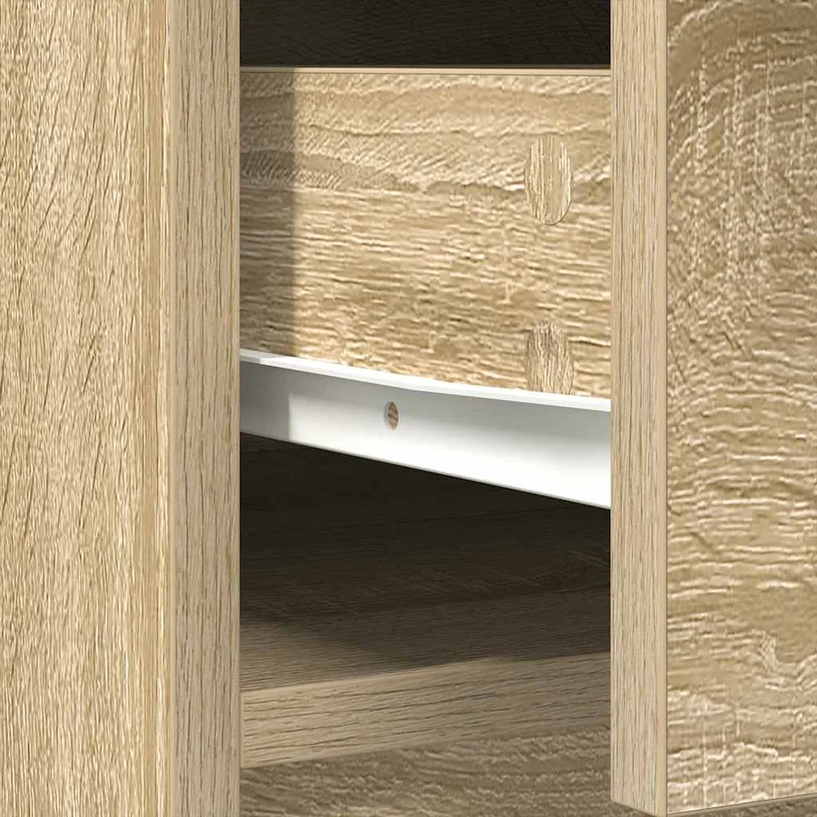 Buffet avec tiroirs et portes chêne sonoma 70,5x34x74,5 cm - 11